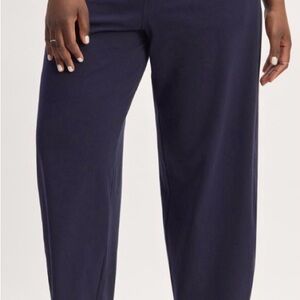 Everlane Off Duty Barrel Pant S Navy